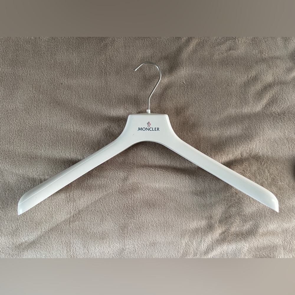Moncler Designer Hanger Luxury Closet Display White Minimalist - Picture 1 of 3